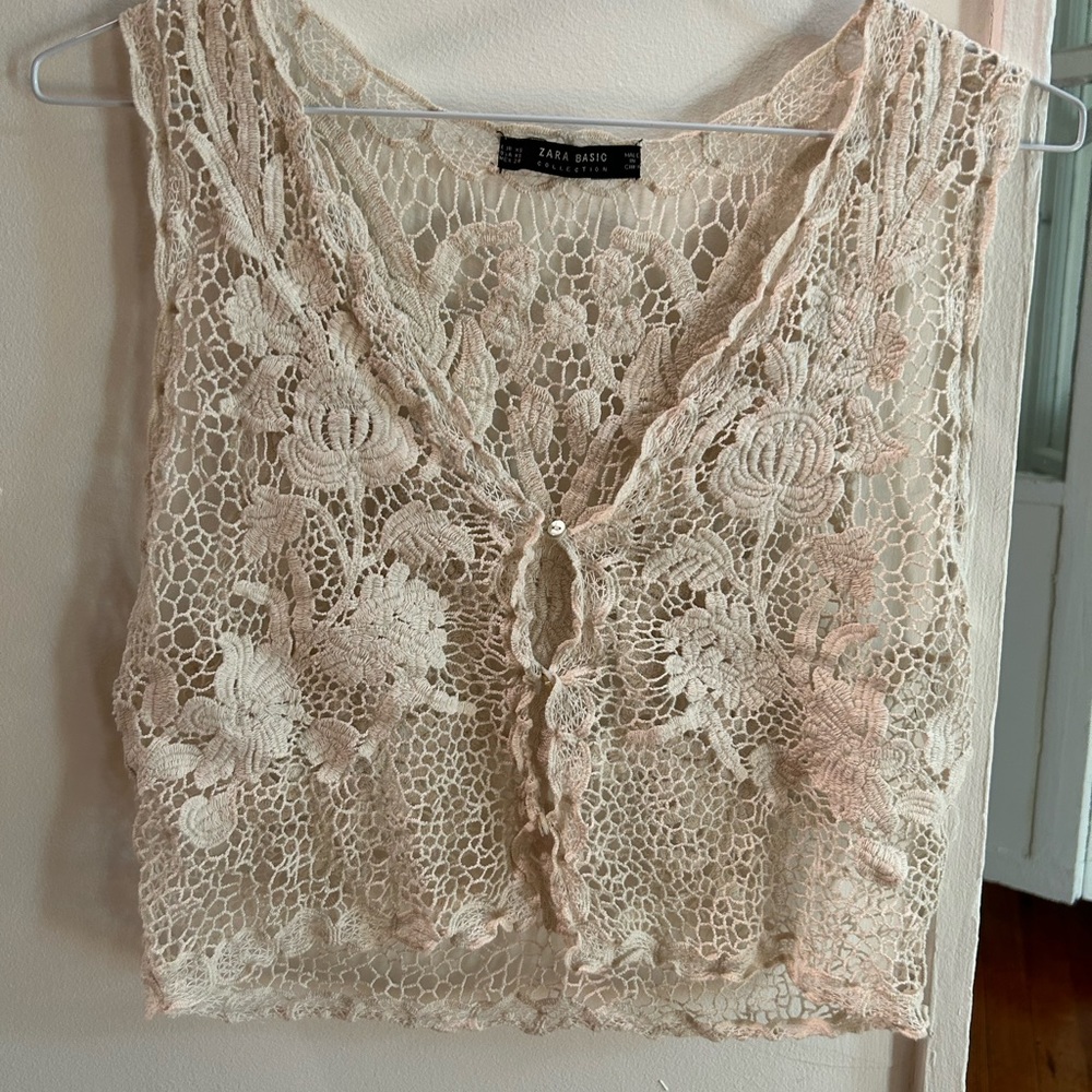Zara crochet top